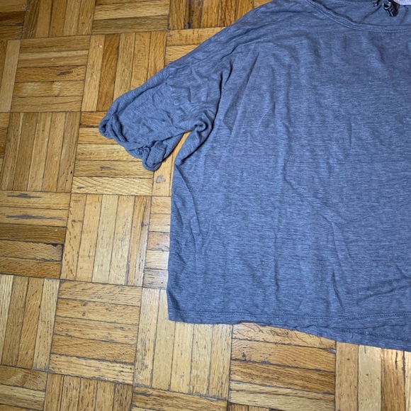 Forever 21 Heather Grey Oversized Comfy T Shirt Shortsleeve - Picture 5 of 8